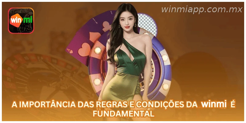 Termos e condições WINMIAPP com conta, regras e campanhas