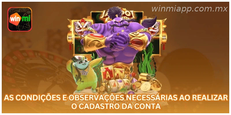 Conta WINMIAPP após registro com perfil, pagamentos e suporte oficial