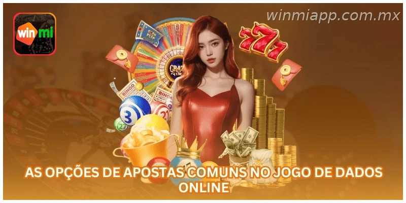 Dados Online com opções de aposta, pagamentos e controle de risco
