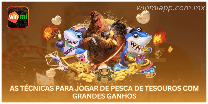 Promoção de Caça Tesouros no Oceano na WINMIAPP com rollover e jogos elegíveis