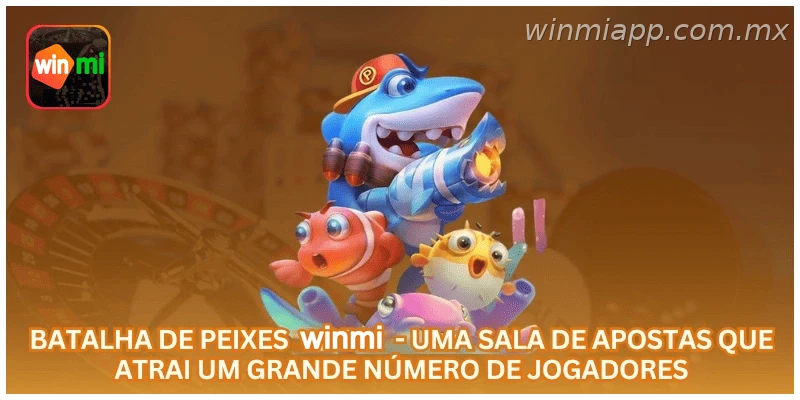 Jogo de pesca WINMIAPP com alvos, multiplicadores e saldo em R$