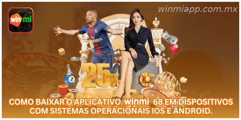Aplicativo WINMIAPP com acesso pelo celular, promoções e histórico