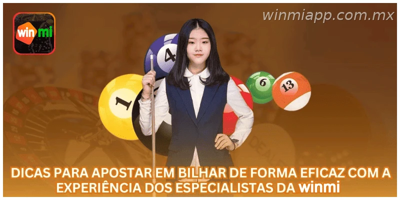 Uso responsável de apostas em bilhar na WINMIAPP com limite de banca