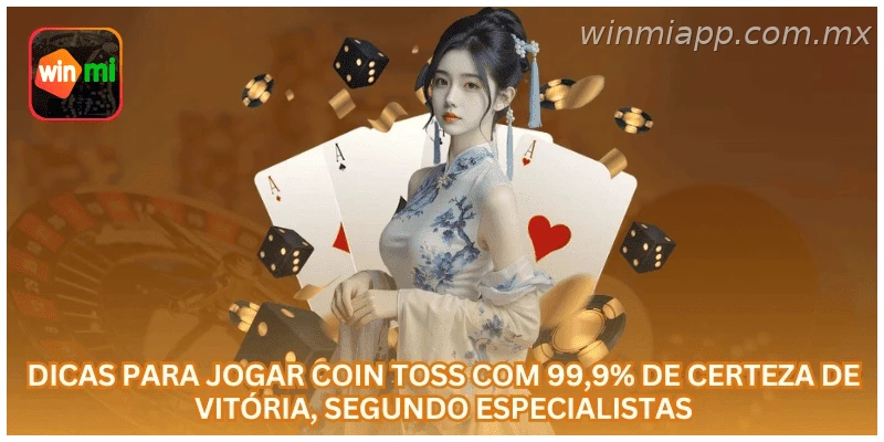 Promoção de Coin Toss na WINMIAPP com rollover e jogos elegíveis