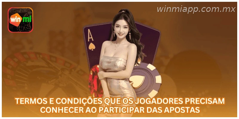 Termos de bônus WINMIAPP com rollover, validade e jogos elegíveis