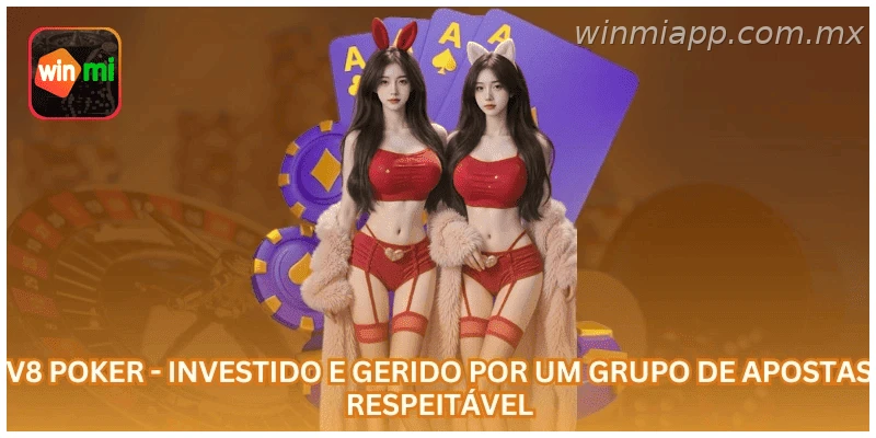 V8 Poker na WINMIAPP com regras, saldo em R$ e leitura da rodada
